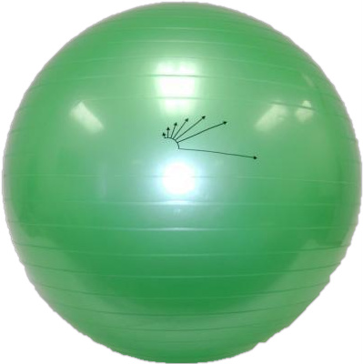 Heavy-Duty Exercise Fitness Balance Ball, 65 cm (25") Green