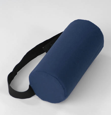 Full-Roll Lumbar Roll w/ Removable Navy Cotton Cover