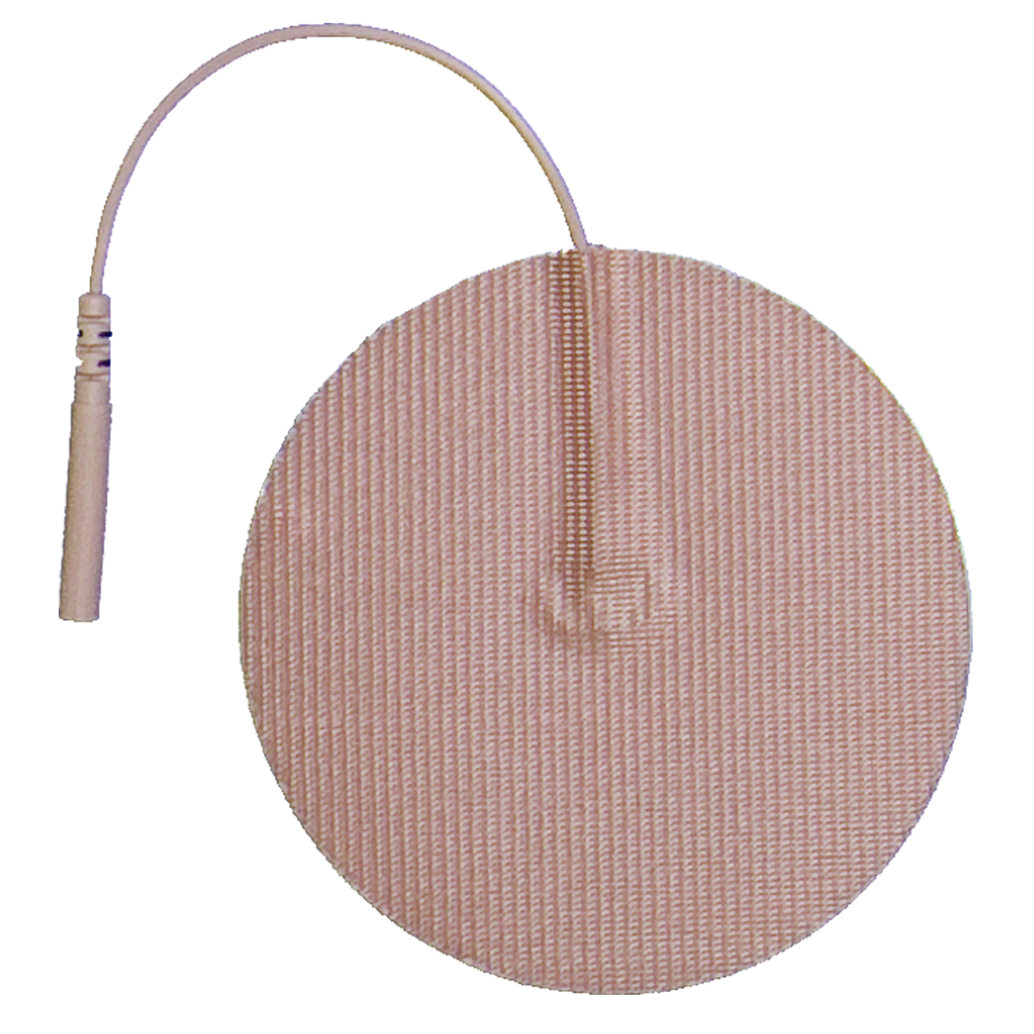 Silver 2" Round Tan Tricot Electrodes 4/package
